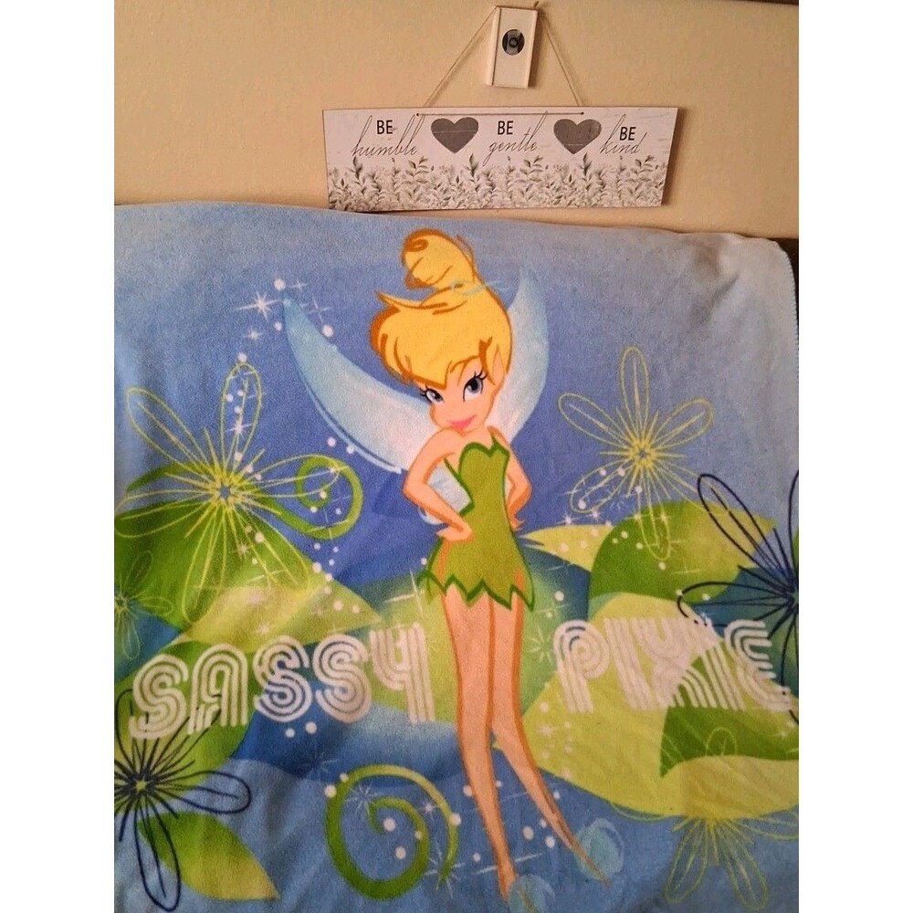 Tinkerbell Throw Blanket, Extra Large 56x52 Inch